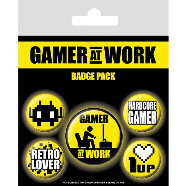 Gamer At Work (Collectables) Badgepack