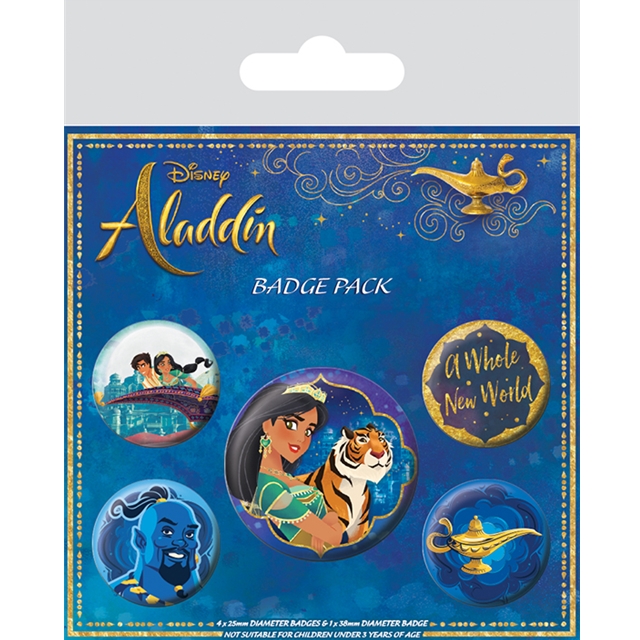 Aladdin Movie (A Whole New World) Badgepack