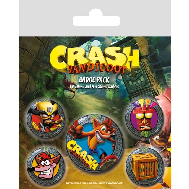 Crash Bandicoot (Pop Out) Badgepack