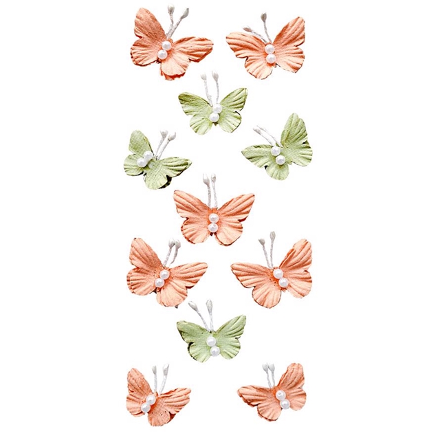 Schmetterlinge mit Perlen Sticker