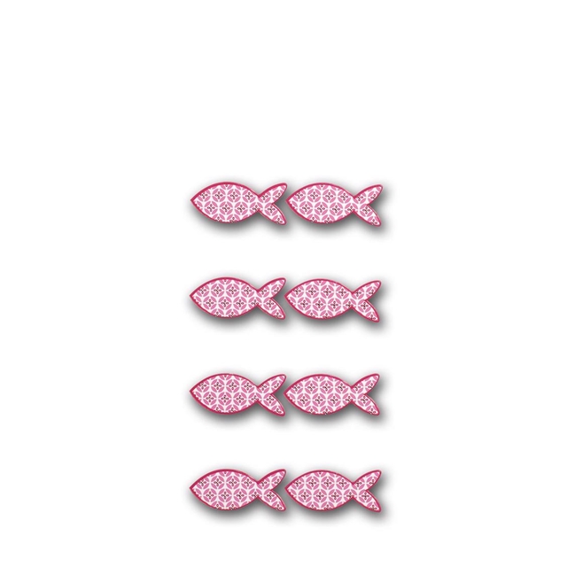 Grafik Fisch rosa Sticker