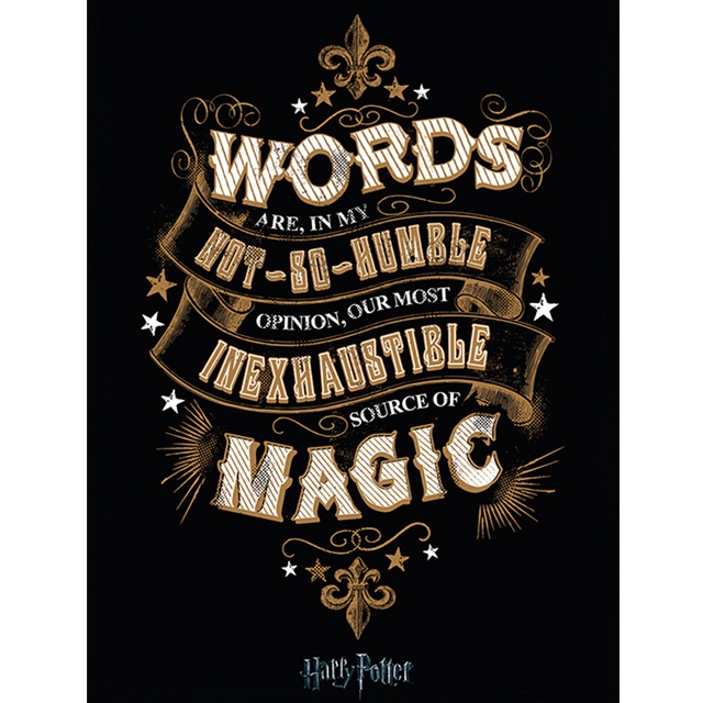 Harry Potter (Words) Leinwanddruck