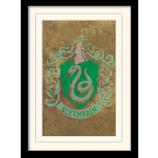 Harry Potter (Slytherin Crest) Print mit Rahmen