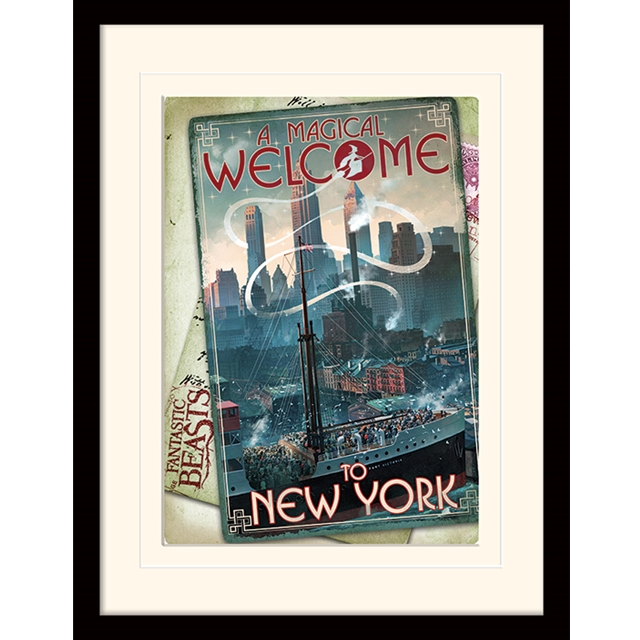 Fantastic Beasts (New York) Print mit Rahmen