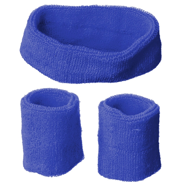 Schweissbänder blau Set