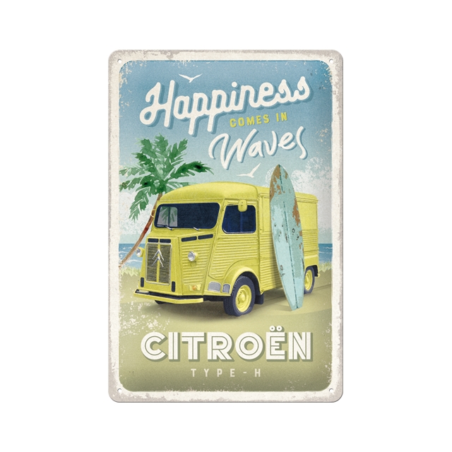 Citroen Type H - Happiness 20x30cm Blechschild
