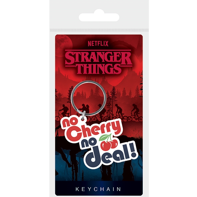 Stranger Things No Cherry No Deal Rubber Keyring