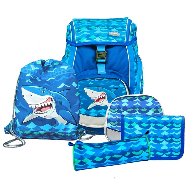 Flexy-Bag Big Shark 5tlg Schul-Set