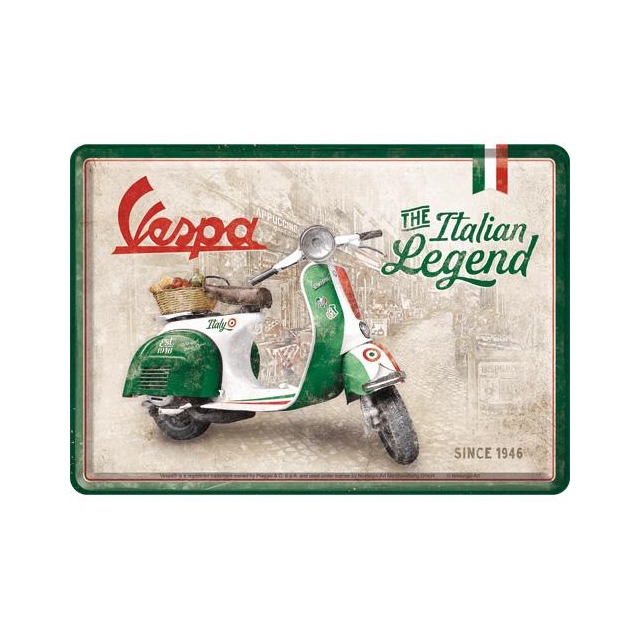 Vespa - Italian Legend Blechkarte