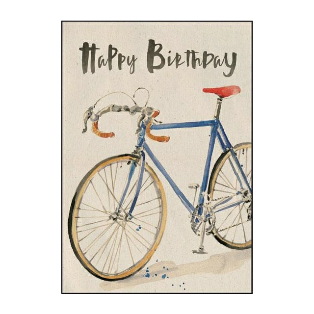 Happy Birthday Rennrad Öko-Karte