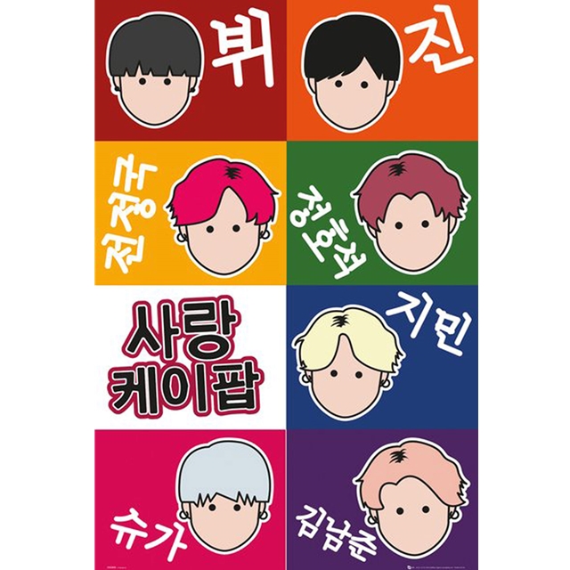 K-Pop Faces Poster