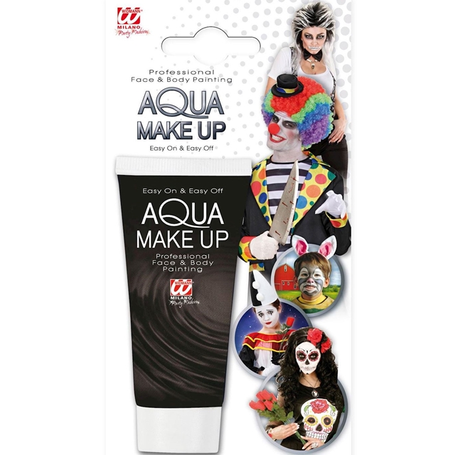 Aqua Make Up in Tube schwarz
