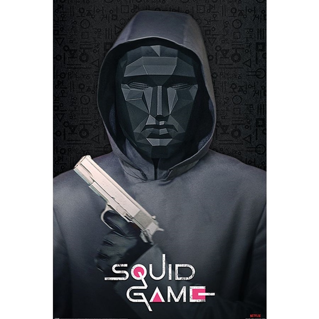 Squid Game Poster Mask Man Netflix