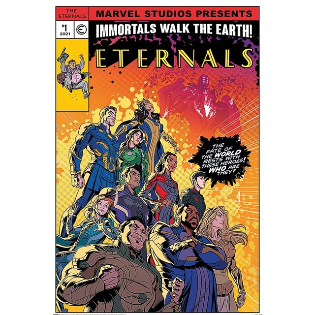 Eternals Poster Marvel Comic Immortals Walk the Earth