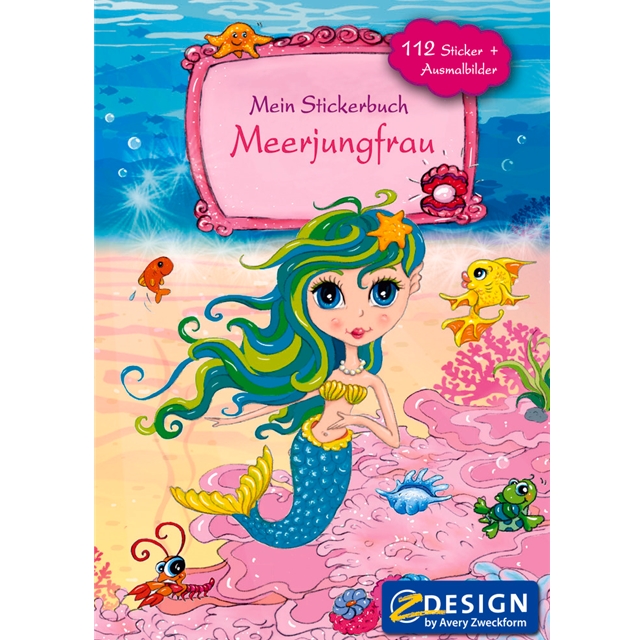 Meerjungfrau A5 Stickerspielbuch