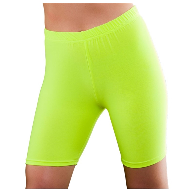80s Cycling Shorts neon gelb