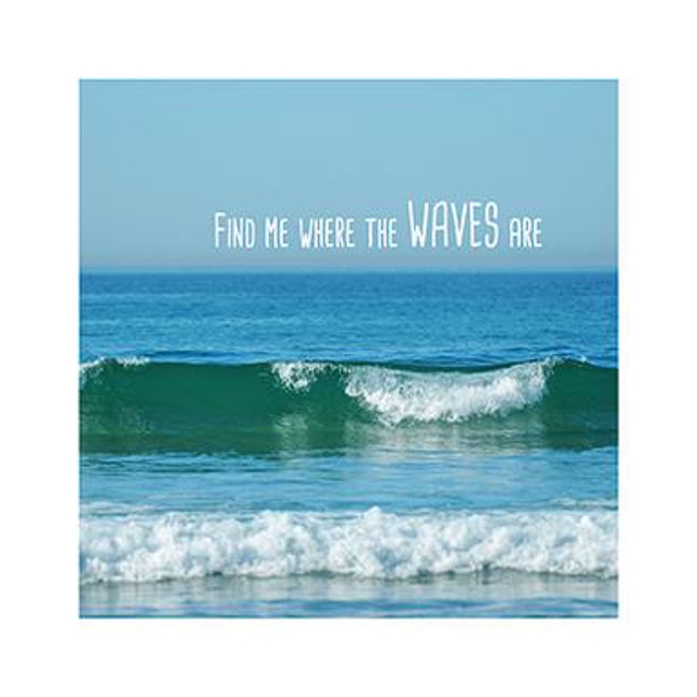 Find Me Waves Postkarte