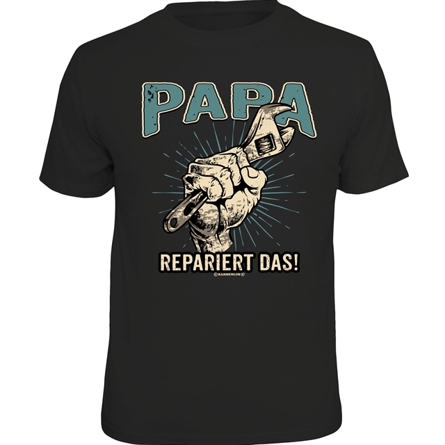 PAPA repariert das T-Shirt