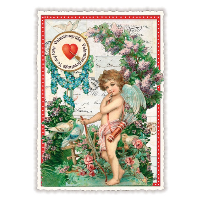 Valentinsgrüsse Postkarte