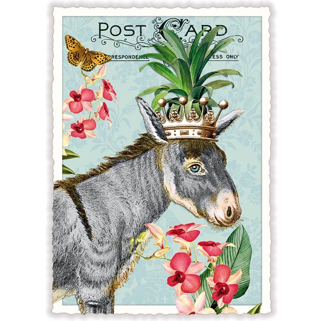 Esel Postkarte