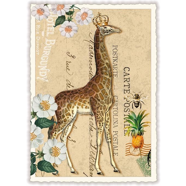 Giraffe Postkarte
