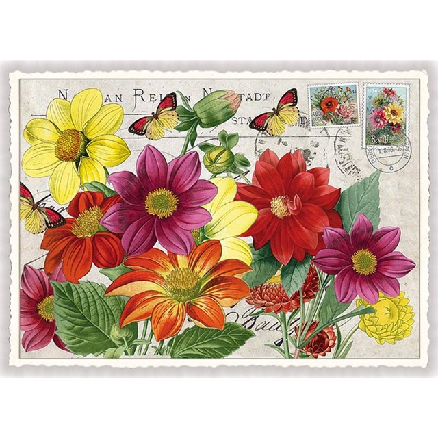 Blumen Postkarte