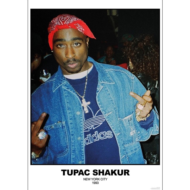 Tupac Shakur Poster All Eyez Motorcycle