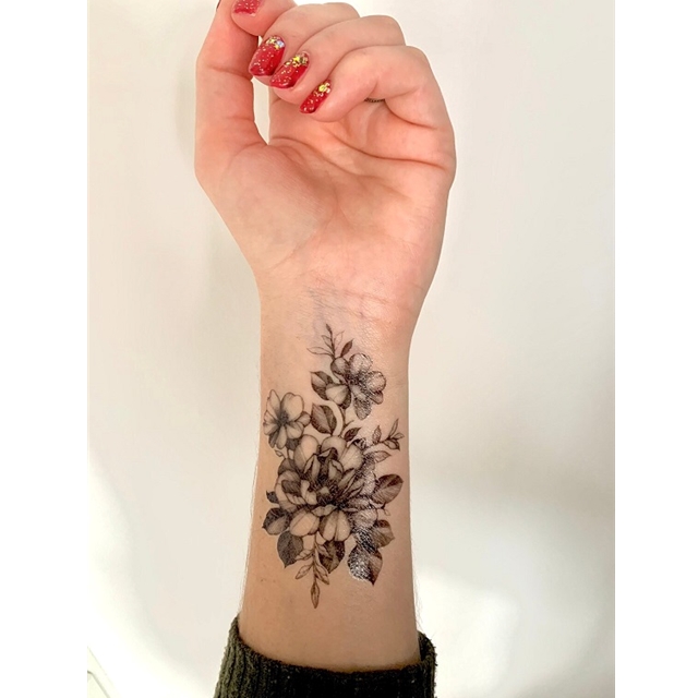 Floral D Tattoo