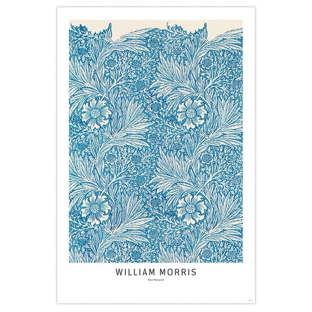William Morris Poster Blue Marigold