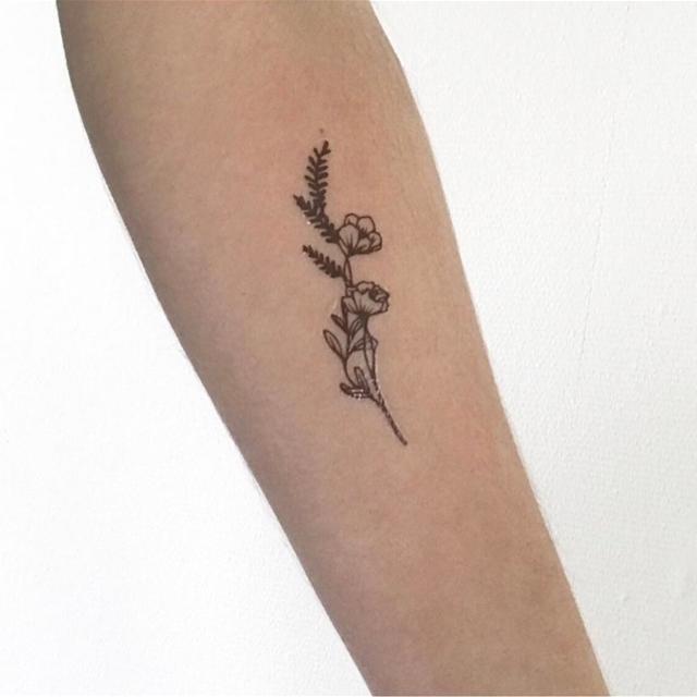 Flower Thin Tattoo