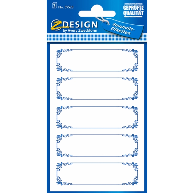 Rahmen blau - Etiketten/Stickers