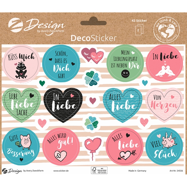 Liebe und Glück - Deco Stickers