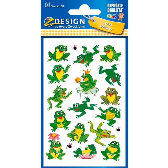 Frosch Papier Stickers