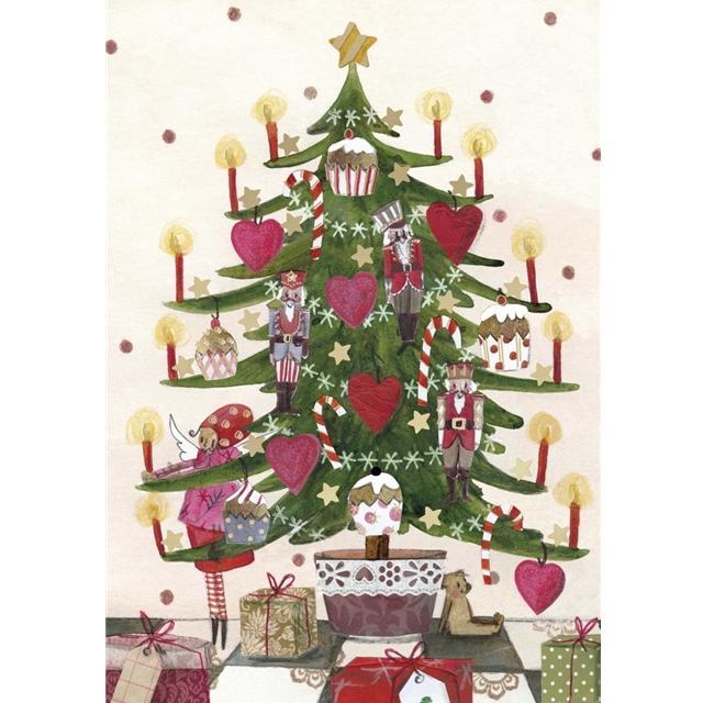 Weihnachtsbaum Doppelkarte