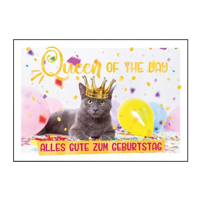 Queen of the Day/ Alles Gute zum Geburtstag Doppelkarte