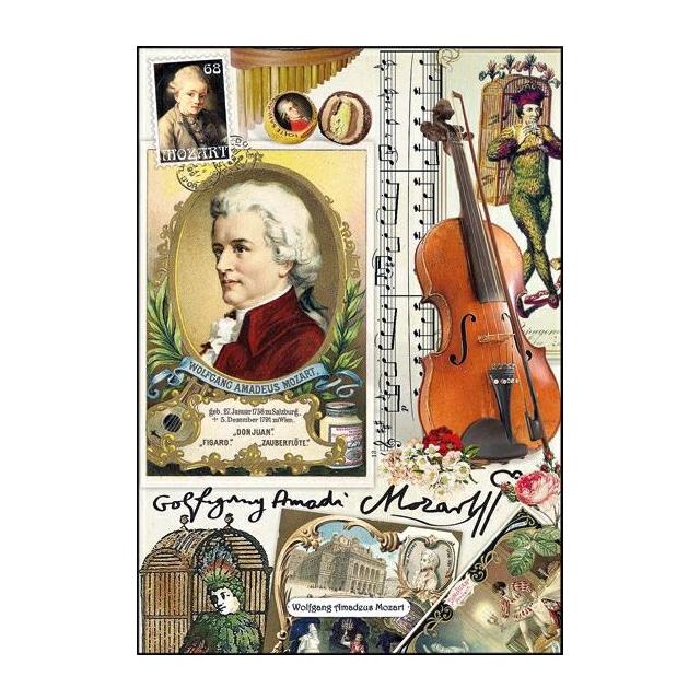 Wolfgang Amadeus Mozart - Klassik Doppelkarte