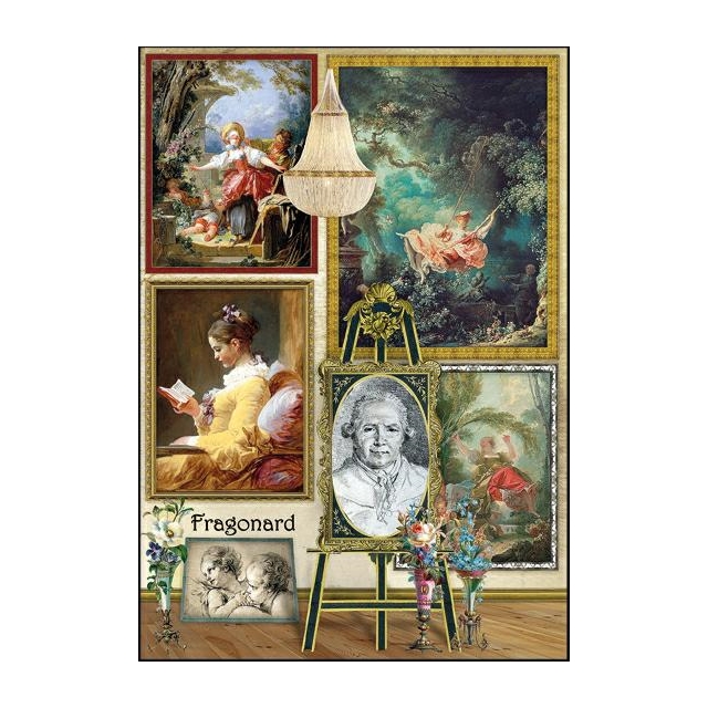 Art Card - Jean Honore Fragonard Doppelkarte