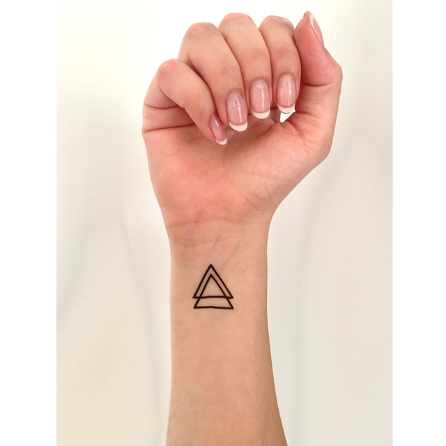 Double Triangle Tattoo