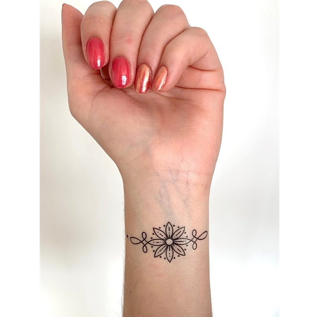Flower Swirl Tattoo