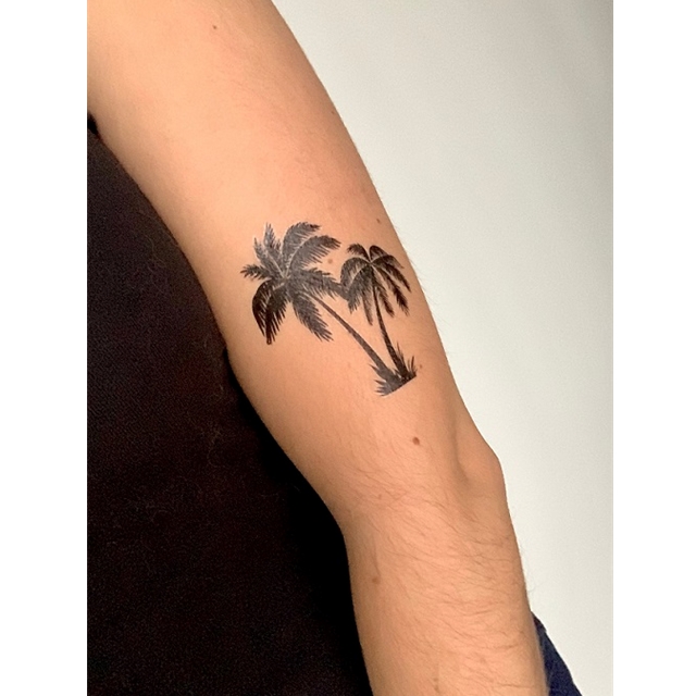 Palm Tree Double Tattoo