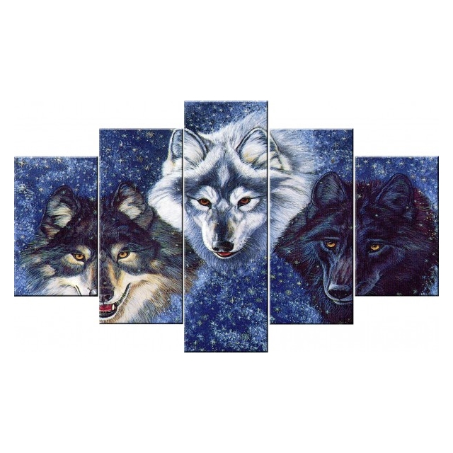Diamond Painting Wolves/Wölfe Set 5
