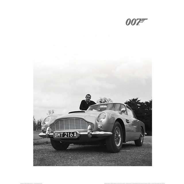 James Bond Aston Martin  Kunstdruck