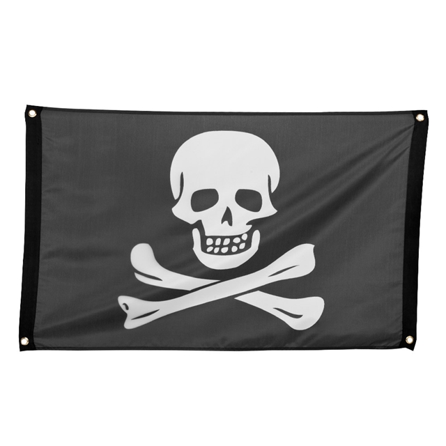 Piraten Polyester Fahne Classic