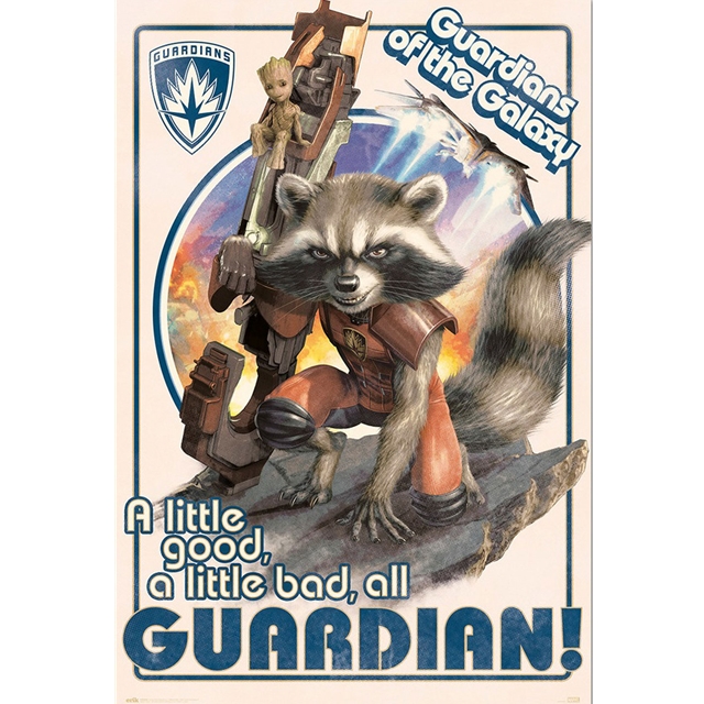 Guardians of the Galaxy - Rocket & Baby Groot Poster