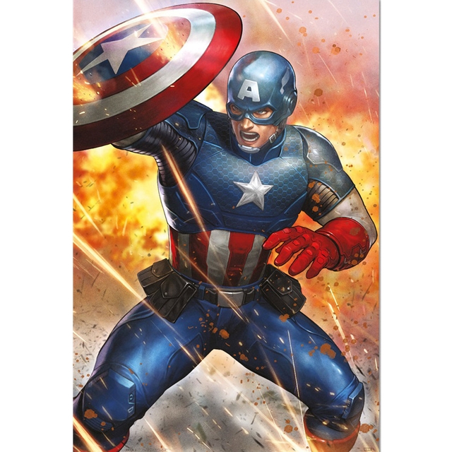 Captain America Under Fire Poster