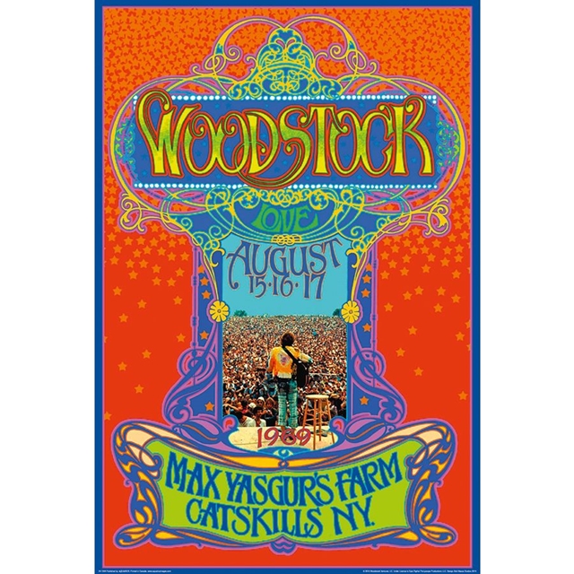 Woodstock Poster Max Yasgurs Farm