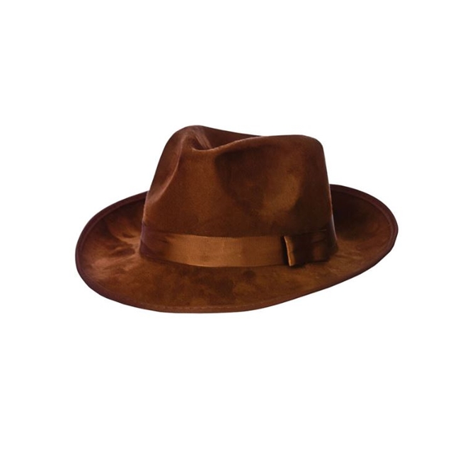 Fedora Brown Suede Hat