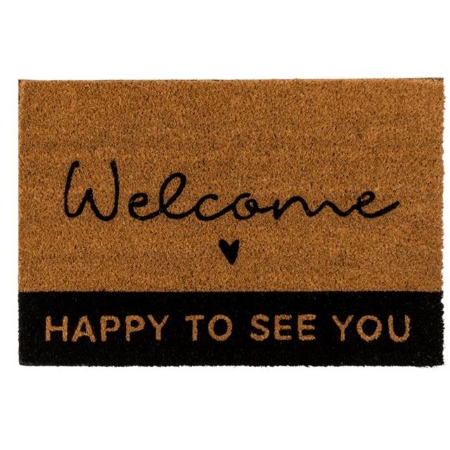 Welcome - Happy To See You  Fussmatte