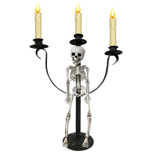 Skelett Kerzenständer