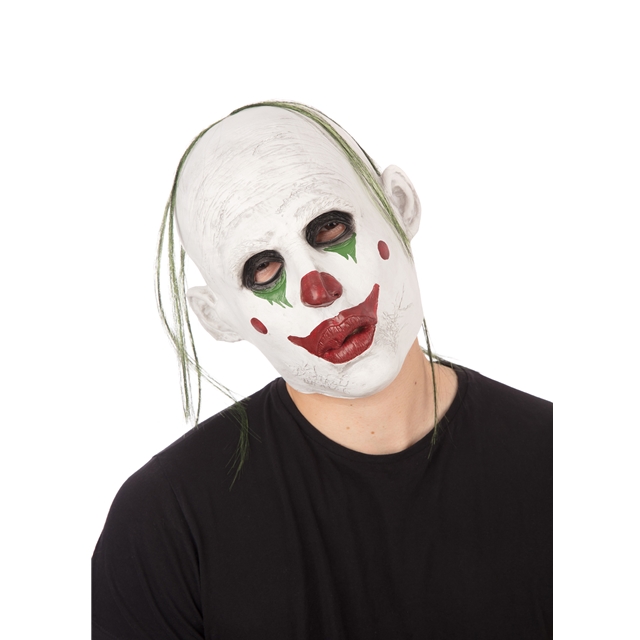 Clown mit Haar Maske